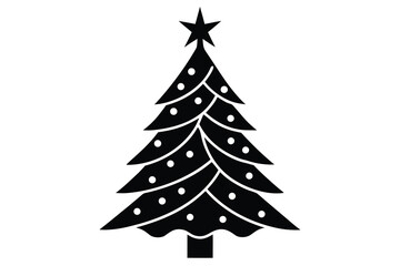 christmas tree vector icon