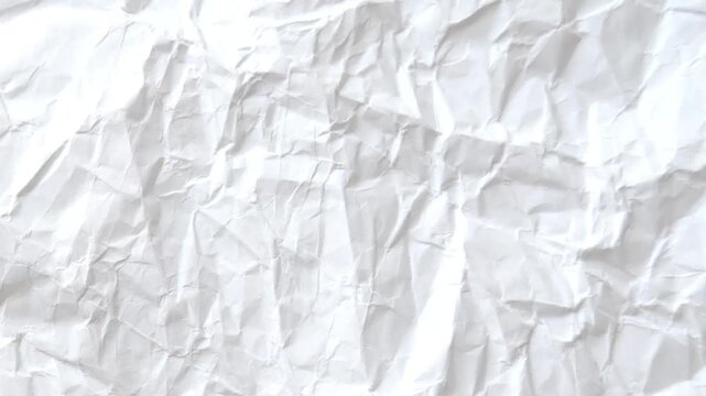 white crumpled paper	