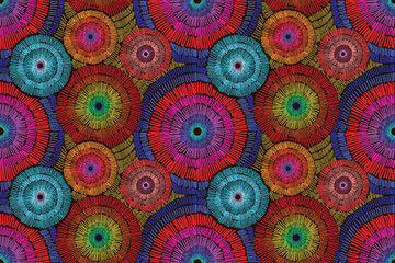 Seamless pattern,  ethnic background, fabric traditional, motif ornament, ikat pattern, seamless geometric, doodles line, geometric and tribal-inspired, freehand drawing design, handmade texttile.