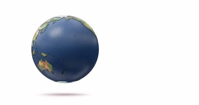 earth rotating, loopable, alpha channel	
