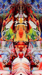 Abstract art background . Hand painting artwork on canvas .