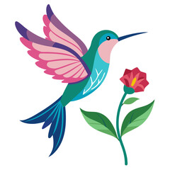 Obraz premium vector illustration of a bird