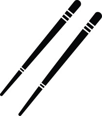 Elegant Black Chopsticks Japanese Asian Dining Utensil
