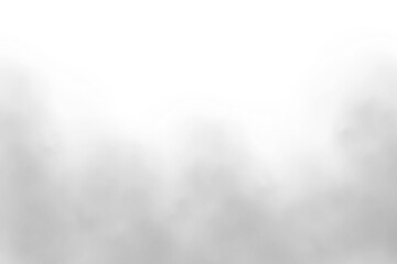smoke isolated on PNG. transparent fog or cloud frame , element for design