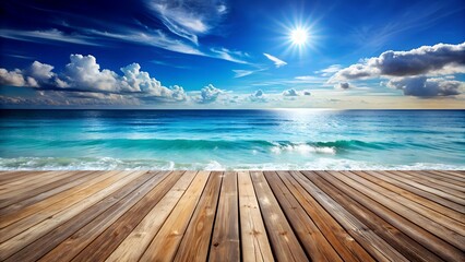 Fototapeta premium tropical beach and blue sky