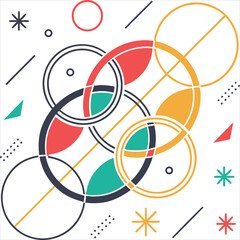 an-abstract-vector-background-made-of-overlapping circles 