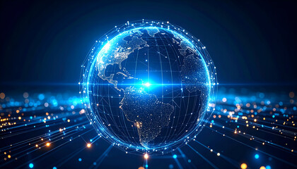 Fototapeta premium Global Network Connection. (2)