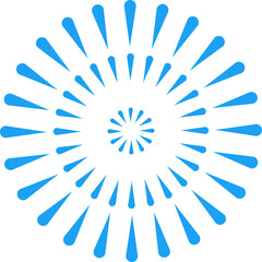 Fototapeta premium Blue fireworks