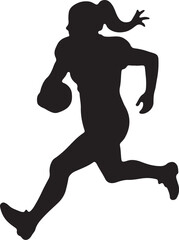 Naklejka premium american football, silhouette, vector bundle