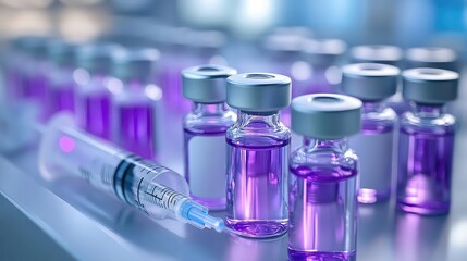 Vaccines and immunizations, vials with syringes, cold storage containers, healthcare protection, medical prevention, hospital supplies, immunology tools, clinical setting