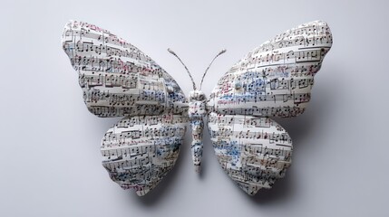 Musical butterfly sculpture
