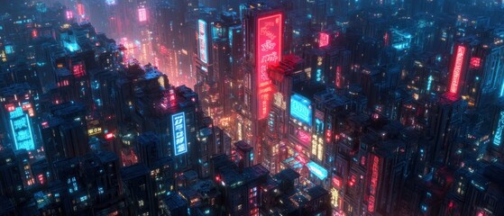 Cyberpunk Cityscape: Neon Dreamscape
