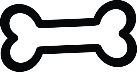 Dog Bone Outline Icon Pet Toy Graphic
