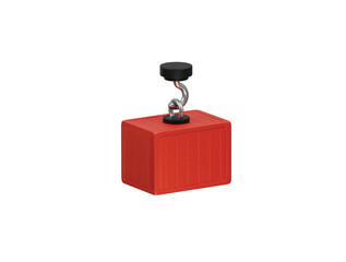 container lifter icon 3d illustration render