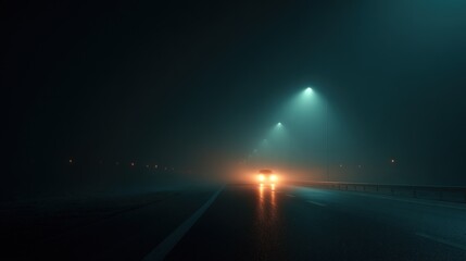 Foggy highway at night (1)
