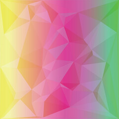 Abstract geometric gradient pattern with pink and yellow tones isolated on white background