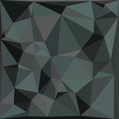 Fototapeta premium Abstract geometric polygonal pattern in shades of grey isolated on white background
