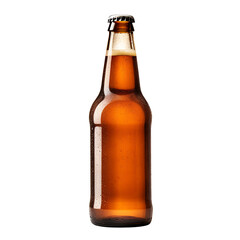 bottle of beer isolated on a transparent background