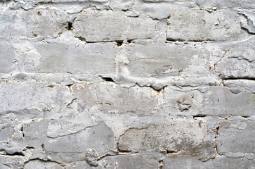 Texture of grunge brick surface close-up