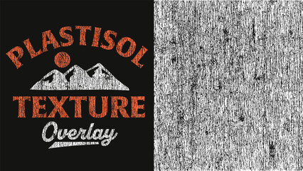 Plakat Vector grunge plastisol texture. Distressed, cracked overlay for vintage effects. Perfect for t-shirt graphics.