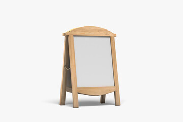 Sign Board Mockup on white Background