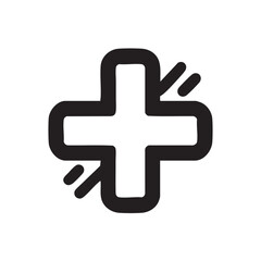 Obraz premium Medical symbol design for healthcare and wellness applications