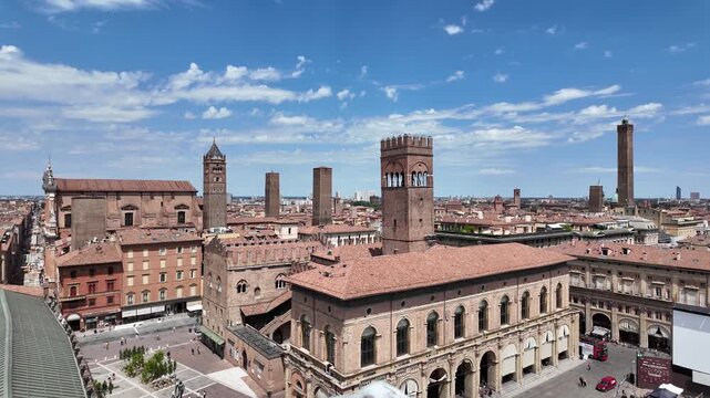 view of bologna, italy 