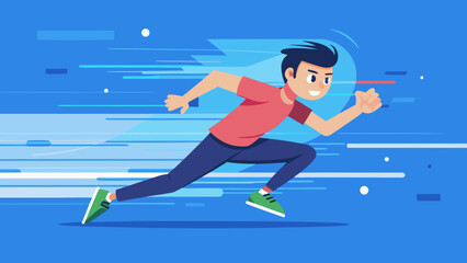 Vector Speed Runner Illustrations – Athletic Motion & Sprinting Graphics