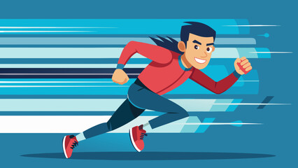 Vector Speed Runner Illustrations – Athletic Motion & Sprinting Graphics