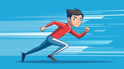 Vector Speed Runner Illustrations – Athletic Motion & Sprinting Graphics