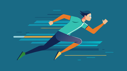 Vector Speed Runner Illustrations – Athletic Motion & Sprinting Graphics