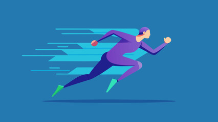 Vector Speed Runner Illustrations – Athletic Motion & Sprinting Graphics