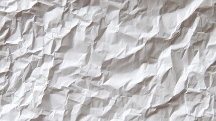 Crumpled white paper texture