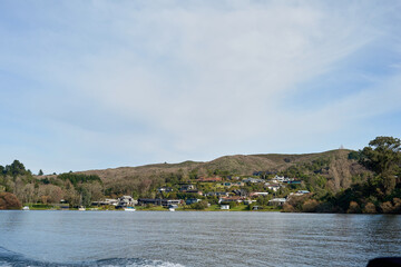 lake and mountains