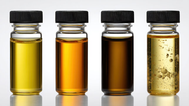 Distinct lab test samples depict different collection methods, Color-coded tubes and containers showcase the variety of substances required for accurate medical testing in a clinical environment. 