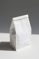 white paper pack for coffee brand