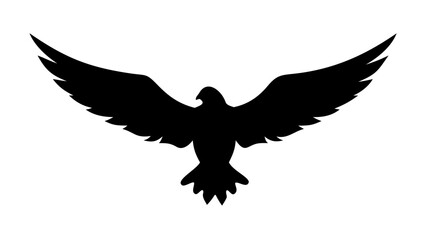 Fototapeta premium Flying Eagle Silhouette Design