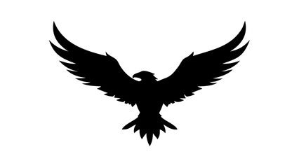 Obraz premium Spread Wings Eagle Silhouette