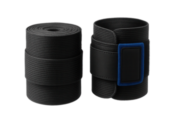 Boxing hand wraps with semi-elastic material for wrist support