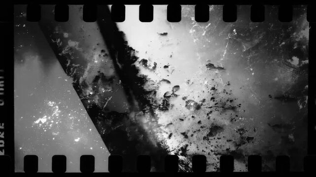 Retro vintage effect damaged film frame overlay. Glitch overlay. High quality 4k footage