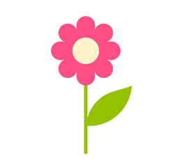 Flower icon isolated on white background. Vector illustration.