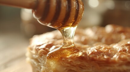 Honey Drizzled Pastry