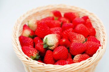 Close up of strawberries in a basket, buffet, event, celebration, Christmas