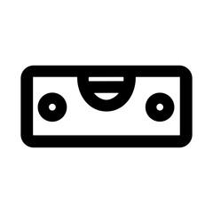 Obraz premium Minimalist Outline Spirit Level Tool Simple and Clean Icon Design