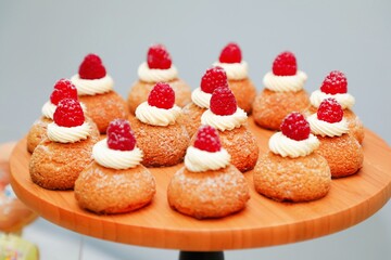 Rich, exquisite, delicious desserts on the table, buffet, event, celebration, Christmas