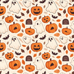 Classic halloween repeat with cartoonish details