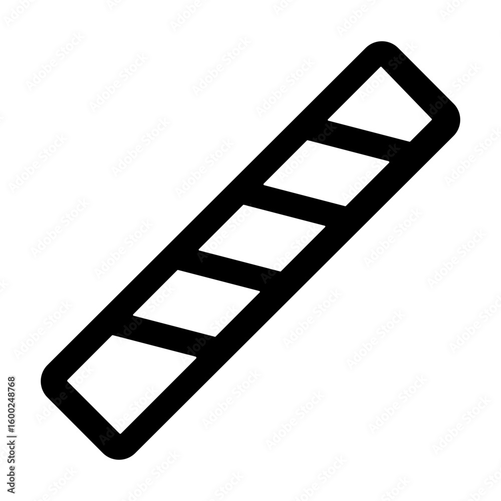 Poster Handdrawn Simple Stick with Diagonal Lines Shape Graphic Element