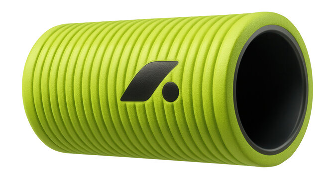 Hollow plastic core roller with outer foam layer for post-exercise relaxation