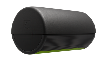 Half-round foam roller with non-slip base for balance training and yoga