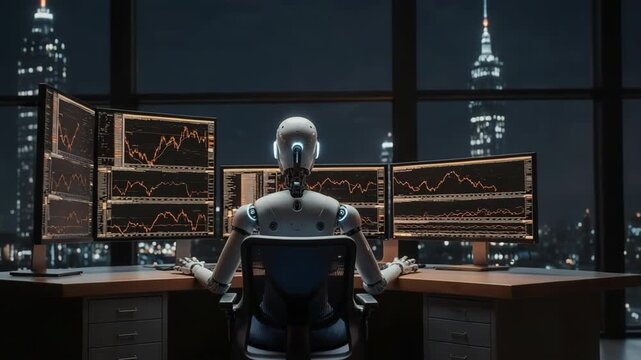 robot in the studio